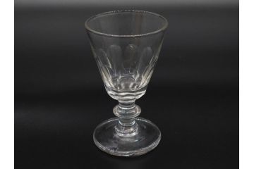 明治〜大正時代　レトロな雰囲気が魅力のリキュールグラス5客セット(古グラス、和ガラス、酒器、硝子、ショット、酒杯、高台)(R-075532)