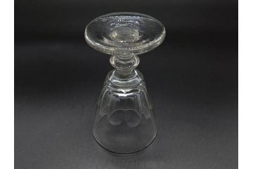 明治〜大正時代　レトロな雰囲気が魅力のリキュールグラス5客セット(古グラス、和ガラス、酒器、硝子、ショット、酒杯、高台)(R-075532)