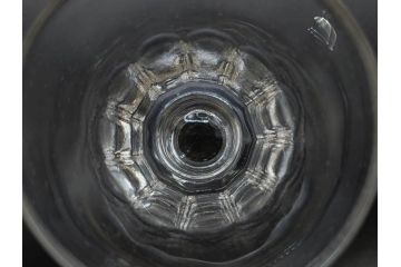 明治〜大正時代　レトロな雰囲気が魅力のリキュールグラス5客セット(古グラス、和ガラス、酒器、硝子、ショット、酒杯、高台)(R-075532)