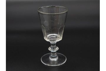 明治〜大正時代　レトロな雰囲気が魅力のリキュールグラス5客セット(古グラス、和ガラス、酒器、硝子、ショット、酒杯、高台)(R-075532)