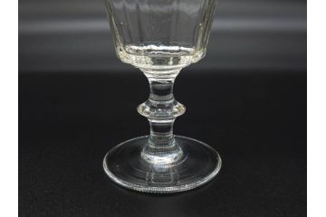 明治〜大正時代　レトロな雰囲気が魅力のリキュールグラス5客セット(古グラス、和ガラス、酒器、硝子、ショット、酒杯、高台)(R-075532)