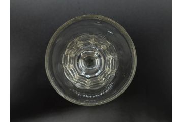 明治〜大正時代　レトロな雰囲気が魅力のリキュールグラス5客セット(古グラス、和ガラス、酒器、硝子、ショット、酒杯、高台)(R-075532)