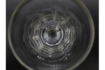 明治〜大正時代　レトロな雰囲気が魅力のリキュールグラス5客セット(古グラス、和ガラス、酒器、硝子、ショット、酒杯、高台)(R-075532)