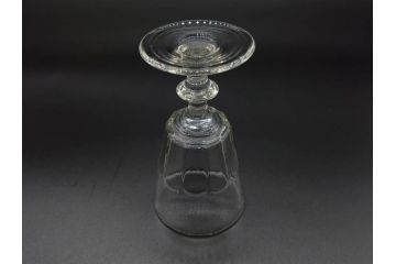 明治〜大正時代　レトロな雰囲気が魅力のリキュールグラス5客セット(古グラス、和ガラス、酒器、硝子、ショット、酒杯、高台)(R-075532)