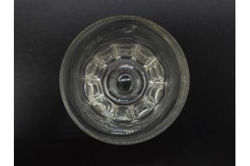 明治〜大正時代　レトロな雰囲気が魅力のリキュールグラス5客セット(古グラス、和ガラス、酒器、硝子、ショット、酒杯、高台)(R-075532)