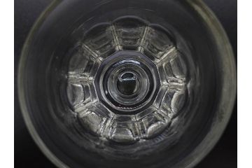明治〜大正時代　レトロな雰囲気が魅力のリキュールグラス5客セット(古グラス、和ガラス、酒器、硝子、ショット、酒杯、高台)(R-075532)