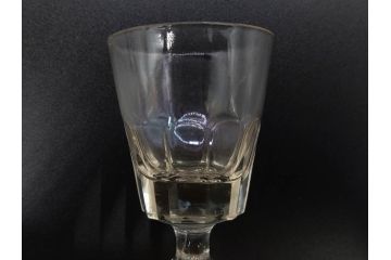 明治〜大正時代　レトロな雰囲気が魅力のリキュールグラス5客セット(古グラス、和ガラス、酒器、硝子、ショット、酒杯、高台)(R-075533)