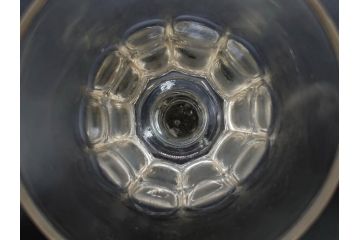 明治〜大正時代　レトロな雰囲気が魅力のリキュールグラス5客セット(古グラス、和ガラス、酒器、硝子、ショット、酒杯、高台)(R-075533)