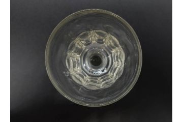明治〜大正時代　レトロな雰囲気が魅力のリキュールグラス5客セット(古グラス、和ガラス、酒器、硝子、ショット、酒杯、高台)(R-075533)