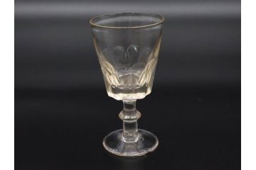 明治〜大正時代　レトロな雰囲気が魅力のリキュールグラス5客セット(古グラス、和ガラス、酒器、硝子、ショット、酒杯、高台)(R-075533)