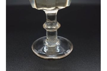 明治〜大正時代　レトロな雰囲気が魅力のリキュールグラス5客セット(古グラス、和ガラス、酒器、硝子、ショット、酒杯、高台)(R-075533)