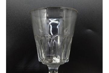 明治〜大正時代　レトロな雰囲気が魅力のリキュールグラス5客セット(古グラス、和ガラス、酒器、硝子、ショット、酒杯、高台)(R-075533)