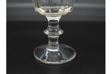 明治〜大正時代　レトロな雰囲気が魅力のリキュールグラス5客セット(古グラス、和ガラス、酒器、硝子、ショット、酒杯、高台)(R-075533)