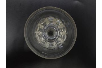 明治〜大正時代　レトロな雰囲気が魅力のリキュールグラス5客セット(古グラス、和ガラス、酒器、硝子、ショット、酒杯、高台)(R-075533)
