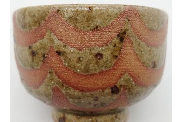 Gerd Knapper　ゲルト クナッパー　細やかな意匠が施された品のある佇まいが美しい水滴&ぐい呑み(書道具、酒器、和食器、共箱付き)(R-075534)