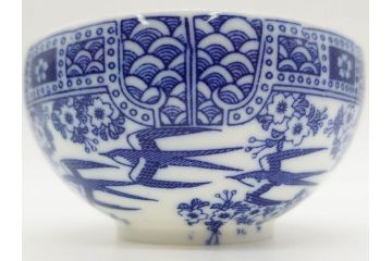 昭和レトロ　明治〜大正　透かし芸者　海外輸出品　燕　桜　エッグシェル　egg shell　カップ&ソーサー9客セット(ツバメ、サクラ、金魚、MADE IN OCCUPIED JAPAN(占領下の日本製)、オキュパイド ジャパン、卵殻手、洋食器)(R-075536)