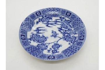 昭和レトロ　明治〜大正　透かし芸者　海外輸出品　燕　桜　エッグシェル　egg shell　カップ&ソーサー9客セット(ツバメ、サクラ、金魚、MADE IN OCCUPIED JAPAN(占領下の日本製)、オキュパイド ジャパン、卵殻手、洋食器)(R-075536)