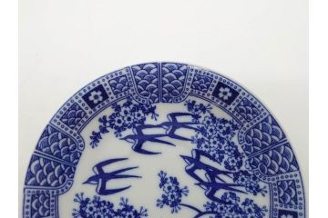 昭和レトロ　明治〜大正　透かし芸者　海外輸出品　燕　桜　エッグシェル　egg shell　カップ&ソーサー9客セット(ツバメ、サクラ、金魚、MADE IN OCCUPIED JAPAN(占領下の日本製)、オキュパイド ジャパン、卵殻手、洋食器)(R-075536)