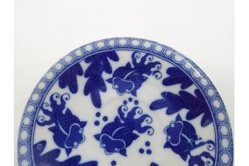 昭和レトロ　明治〜大正　透かし芸者　海外輸出品　燕　桜　エッグシェル　egg shell　カップ&ソーサー9客セット(ツバメ、サクラ、金魚、MADE IN OCCUPIED JAPAN(占領下の日本製)、オキュパイド ジャパン、卵殻手、洋食器)(R-075536)