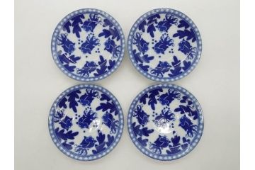 昭和レトロ　明治〜大正　透かし芸者　海外輸出品　燕　桜　エッグシェル　egg shell　カップ&ソーサー9客セット(ツバメ、サクラ、金魚、MADE IN OCCUPIED JAPAN(占領下の日本製)、オキュパイド ジャパン、卵殻手、洋食器)(R-075536)