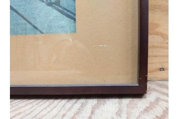 真作　関野準一郎　「御油」　「舞阪」　サイン入り　木版画2枚セット(絵画、額装)(R-075540)
