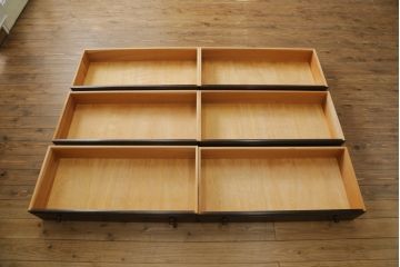 中古　美品　松本民芸家具　A型和タンス　シックな佇まいが魅力的!! 和と洋どちらの空間にも取り入れやすい重ね箪笥(引き出し、チェスト、収納箪笥、衣装箪笥、整理箪笥)(定価約82万円)(R-075555)