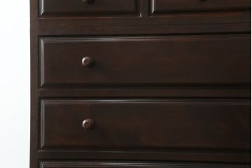 中古　美品　松本民芸家具　天板リメイク　脚(台輪)付きリメイク　シックな佇まいが魅力的!! 和と洋どちらの空間にも取り入れやすいローチェスト(ローボード、テレビ台、テレビボード、サイドチェスト、引き出し)(R-075557)