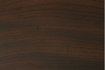 和製アンティーク　重厚!!　ぶ厚い総欅(ケヤキ)材の1枚板が魅力的な作業台(裁ち板、テレビ台、飾り台、ローテーブル、センターテーブル、リビングテーブル)(R-075559)