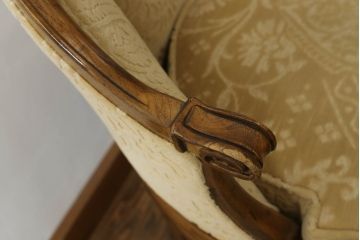 中古　DREXEL HERITAGE(ドレクセルヘリテイジ)　品のある佇まいが魅力的な回転チェア(アームチェア、デスクチェア、回転椅子、一人掛けソファ、1人掛けソファ、1Pソファ、椅子、イス)(R-075562)