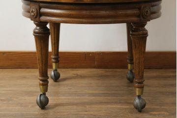 中古　DREXEL HERITAGE(ドレクセルヘリテイジ)　品のある佇まいが魅力的な回転チェア(アームチェア、デスクチェア、回転椅子、一人掛けソファ、1人掛けソファ、1Pソファ、椅子、イス)(R-075562)