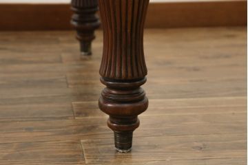 中古　美品　激レアモデル　DREXEL HERITAGE(ドレクセルヘリテイジ)　Covington Park Collection(コヴィントンパークコレクション)　マホガニー材　高級感溢れる佇まいが目を惹くレザートップデスク(テーブル、ワークデスク、平机、机、在宅用、在宅ワーク用)(R-075576)