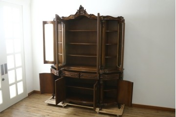 中古　美品!!　カリモク家具(karimoku)　domani(ドマーニ)　Louis(ルイ)XVシリーズ　ロココ様式のキャビネット　定価約280万円　(R-075583)