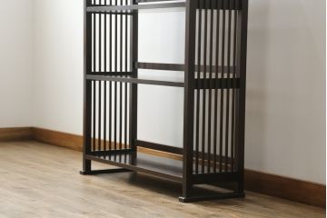 中古　北海道民芸家具　117型　飾り棚としてもおすすめ!和モダンな空間にぴったりの書棚(本棚、飾り棚、シェルフ)(R-075604)