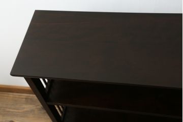 中古　北海道民芸家具　117型　飾り棚としてもおすすめ!和モダンな空間にぴったりの書棚(本棚、飾り棚、シェルフ)(R-075604)