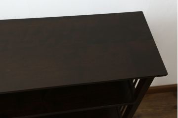 中古　北海道民芸家具　117型　飾り棚としてもおすすめ!和モダンな空間にぴったりの書棚(本棚、飾り棚、シェルフ)(R-075604)