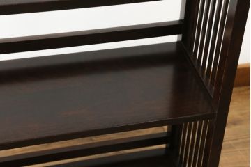 中古　北海道民芸家具　117型　飾り棚としてもおすすめ!和モダンな空間にぴったりの書棚(本棚、飾り棚、シェルフ)(R-075604)