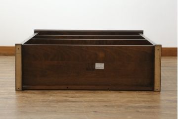 中古　北海道民芸家具　117型　飾り棚としてもおすすめ!和モダンな空間にぴったりの書棚(本棚、飾り棚、シェルフ)(R-075604)