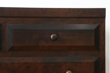 中古　美品　松本民芸家具　D型整理タンス　和洋どちらにも馴染む上品な佇まいのチェスト(整理タンス、洋服タンス、引き出し)(定価約38万円)(R-075605)