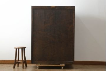 中古　美品　松本民芸家具　D型整理タンス　和洋どちらにも馴染む上品な佇まいのチェスト(整理タンス、洋服タンス、引き出し)(定価約38万円)(R-075605)