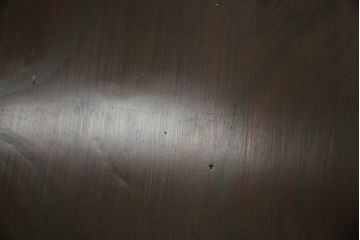 和製アンティーク　総欅(ケヤキ)材　天板1枚板　素朴な佇まいが懐かしさを感じさせる角ちゃぶ台(座卓、ローテーブル、センターテーブル、折りたたみテーブル)(R-075606)