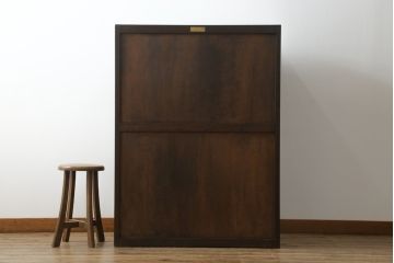 中古　美品　松本民芸家具　D型整理タンス　和洋どちらにも馴染む上品な佇まいのチェスト(整理タンス、洋服タンス、引き出し)(定価約38万円)(R-075613)