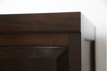 中古　美品　松本民芸家具　シンプルな作りで合わせやすいD型小物整理箪笥(縦型チェスト、引き出し、収納タンス)(定価約27万円)(R-075614)