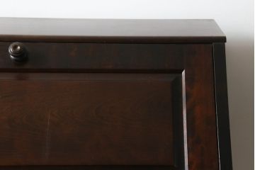 中古　北海道民芸家具　上質な作りが魅力のライティングビューロー(簿記机、ワークデスク、引き出し、在宅用、在宅ワーク用)(定価約34万円)(R-075615)