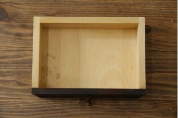 中古　北海道民芸家具　上質な作りが魅力のライティングビューロー(簿記机、ワークデスク、引き出し、在宅用、在宅ワーク用)(定価約34万円)(R-075615)