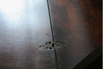 中古　北海道民芸家具　上質な作りが魅力のライティングビューロー(簿記机、ワークデスク、引き出し、在宅用、在宅ワーク用)(定価約34万円)(R-075615)