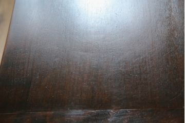 中古　北海道民芸家具　上質な作りが魅力のライティングビューロー(簿記机、ワークデスク、引き出し、在宅用、在宅ワーク用)(定価約34万円)(R-075615)