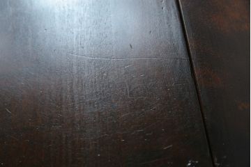中古　北海道民芸家具　上質な作りが魅力のライティングビューロー(簿記机、ワークデスク、引き出し、在宅用、在宅ワーク用)(定価約34万円)(R-075615)
