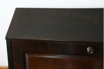 中古　北海道民芸家具　上質な作りが魅力のライティングビューロー(簿記机、ワークデスク、引き出し、在宅用、在宅ワーク用)(定価約34万円)(R-075615)
