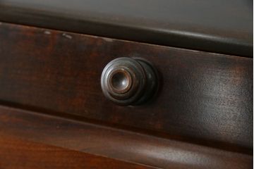 中古　北海道民芸家具　上質な作りが魅力のライティングビューロー(簿記机、ワークデスク、引き出し、在宅用、在宅ワーク用)(定価約34万円)(R-075615)