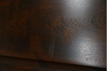 中古　北海道民芸家具　上質な作りが魅力のライティングビューロー(簿記机、ワークデスク、引き出し、在宅用、在宅ワーク用)(定価約34万円)(R-075615)